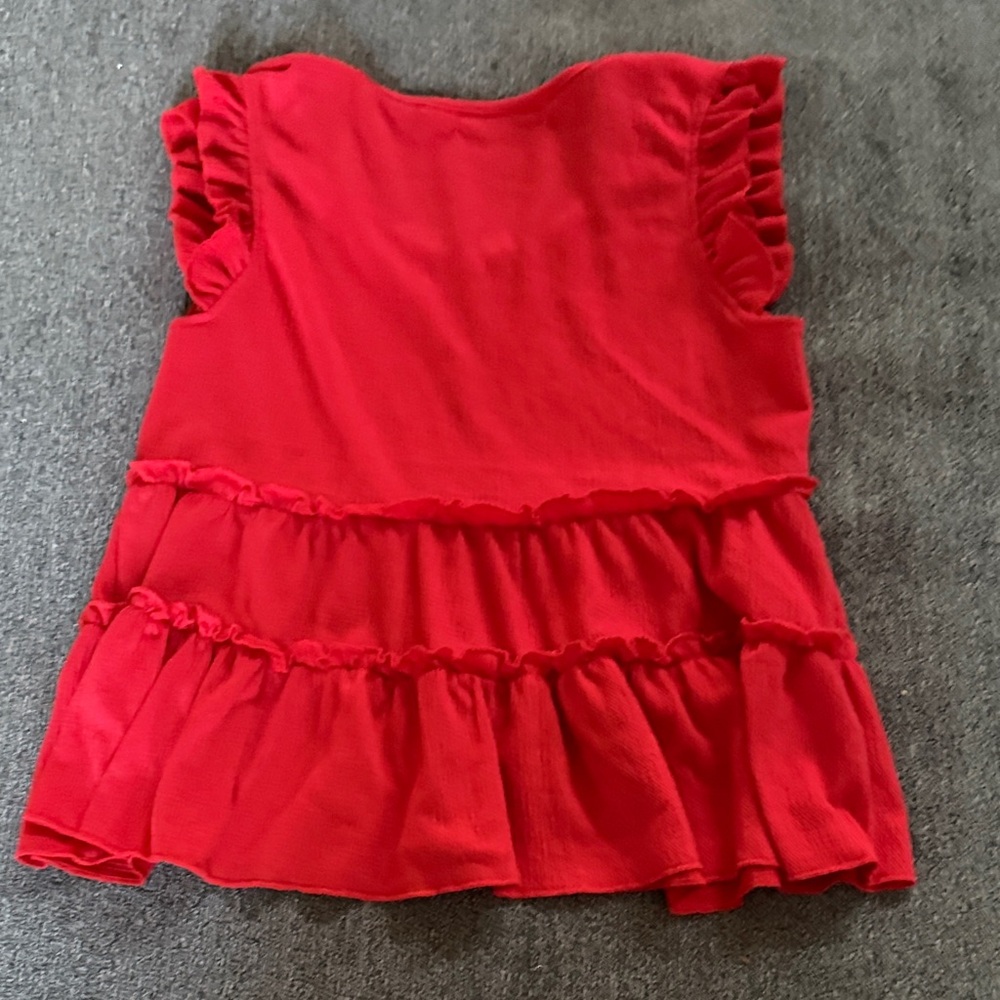 Liberty Scarlet Ruffle Top - Picture 3 of 4
